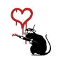 Wallity Banksy Metal 08 Blanco